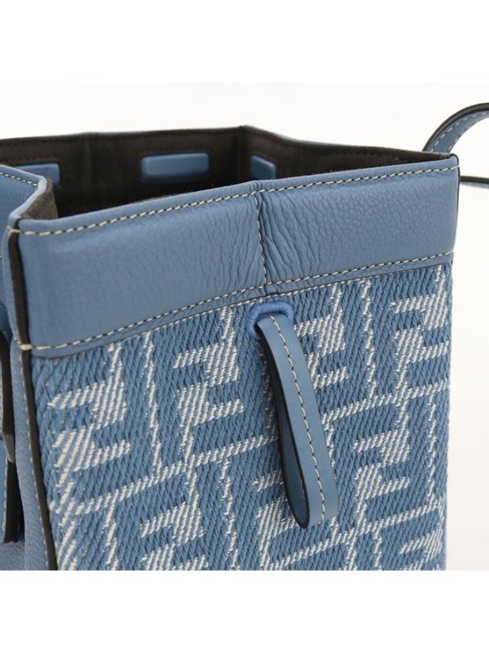 Fendi Origami Mini Zucca Shoulder Bag Calfskin Jacquard - Picture 7 of 8